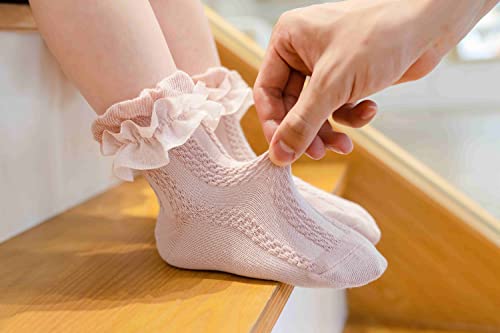 Image of Toddler Baby Girls Boys Socks Animal Pattern Children Ankle Cotton Socks 5 Pairs