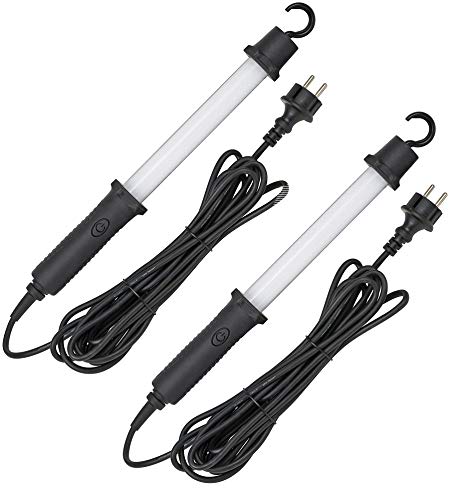 Preisvergleich Produktbild Brennenstuhl LED Stableuchte / Werkstattleuchte mit Schalter und 54 SMD-LED (Arbeitsleuchte IP54 geschützt, 6500 K) Länge: 44 cm, Farbe: schwarz [Energieklasse A++] (2er Pack)