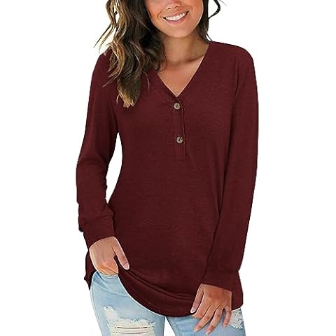 Chemisier Henley AUSELILY Rouge Cover