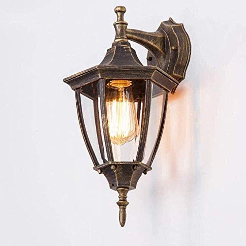 Applique murale extérieure vintage E27 en fonte d'aluminium bronze étanche IP44