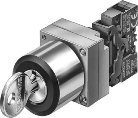 Siemens Signum 3sb3 – Pulsante rasante con enclavamiento Blu Diametro 22