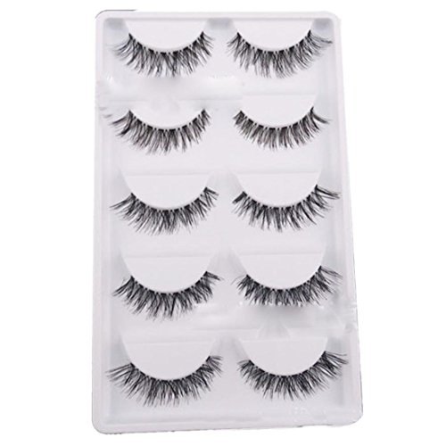 Big sale!Laimeng,5 Pair/Lot Crisscross False Eyelashes Voluminous eye lashes