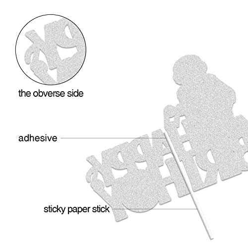 Dj Happy Birthday Cake Topper Black Glitter Disco Hip Hop Cake Decoration Rock Dj Theme Birthday Party Supplies Music Dj Lover #TOP2