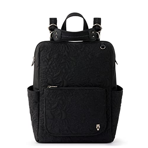 Sakroots Mochila reversível Eco-Twill Loyola, acolchoada Black Spirit Desert, Preto acolchoado Spirit Desert, One Size