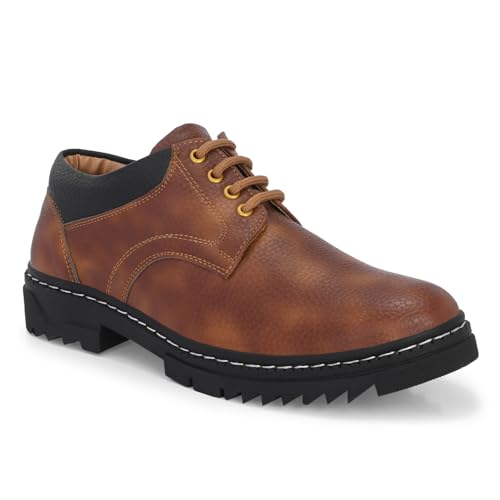Image of Centrino Lace-Up Men's Formal Shoe | Stylish with Soft Cushioned Insole | Sleek Lace-Up Design for Formal Look | Durable with Anti-Skid Sole | Ideal for Office Wear (9290)