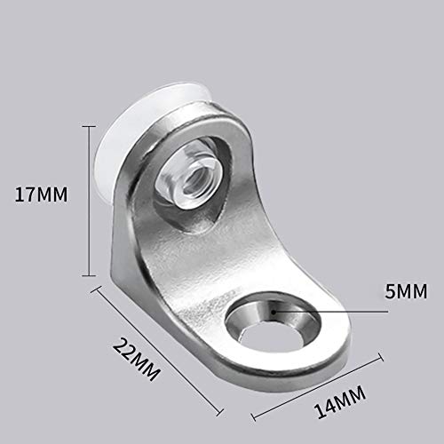 Tomioziey 30 Pcs Mounting Brace Fixing Glass Shelf Bracket Pegs Supports With Chuck Wall Mount,Glass Mounting Bracket thumb #4