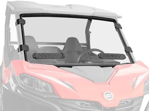 SuperATV Scratch Resistant Vented Full Windshield for CFMOTO ZFor...