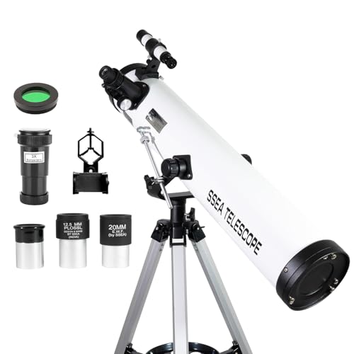 Image of Mod 70076 Reflector Astronomical Telescope- HD Precise Optics -(with Full Size Stand-for) All -Multi Power Enhance Optics Aperture Modal 70076 mm with Bag
