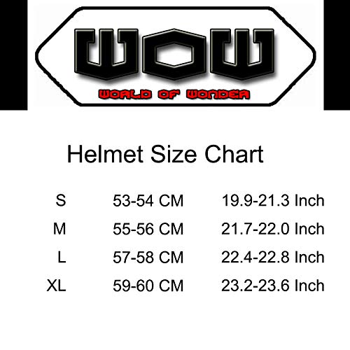 Wow Motorcycle Full Face Helmet Street Bike Racing Star Silver #TOP6