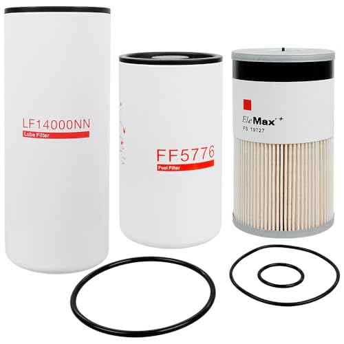 LF14000NN FF5776 FS19727 Oil Change Kit Compatible with Cummins Fleetguard
