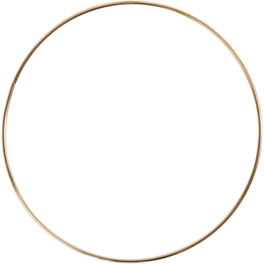 Metal Wire Ring, dia. 10 cm, thickness 2 mm, white, 10 pc/ 1 pack