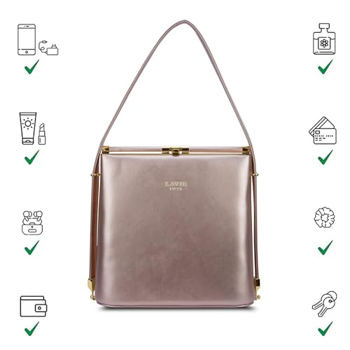 Image of Lavie Luxe Women's Glare25 Frame Satchel Handbag | Satchel Bag For Work | Ladies Purse | Stylish Shoulder Bag | Gift For Women