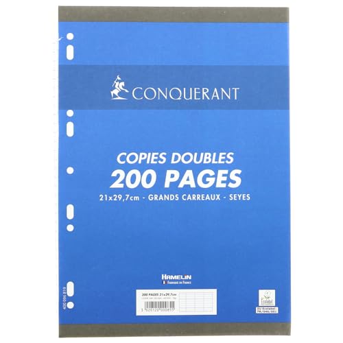 CONQUÉRANT SEPT 100105049 CONQUERANT Kanzleipapier, DIN A4, SEYES, 100 Blatt