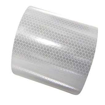 3 inch White Reflective Tape, Heavy Duty Strong Adhesive Hazard Caution Safety Warning Conspicuity Tape for Trailer, 3" x 30ft