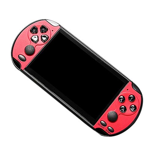 5.1'' in Retro Handheld PS4 Game Console Portable Video Game Built-in 10000 Games 16G (Red)