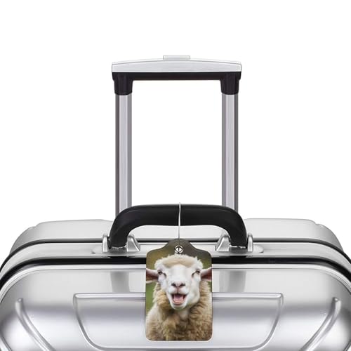 Étiquette bagage discret cuir synthétique contre perte de valise - 6