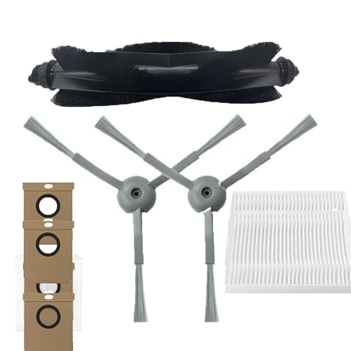 NUHFUFA 9 PCS Robot Vacuum Cleaner Accessories for Eufy Clean L50/L60, 1xMain Brush/2xSide Brush/2xFilter/4xDust Bag