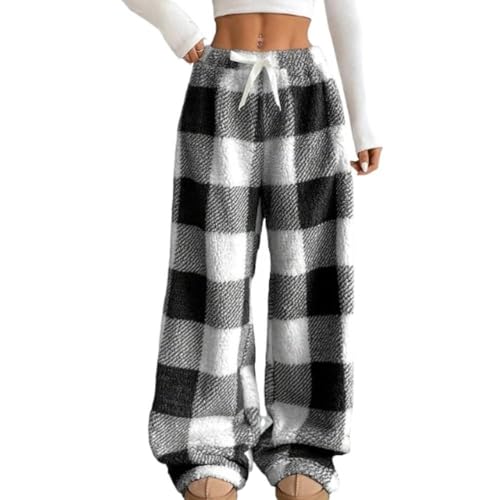 Image of Leopard Pants Women Therian Fuzzy Pajama Pants Y2k Cheetah Pants Grunge High Waisted Fluffy Pants