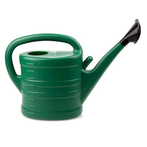 Arrosoir 10 L | 8 L | 5 L | 3 L | 2 L | 1 L | 0,9 L Arrosage Jardin Arrosoir pour Fleurs 2 Couleurs: bleu/vert/rouge/jaune/rose (Vert, 8 L)