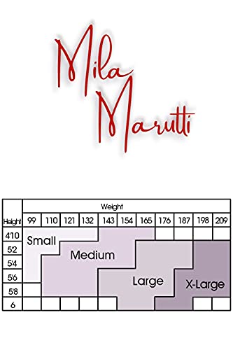 Image of Mila Marutti Thigh High Stockings for Women | Garter Belt Stockings Semi Opaque 40D | Colored Suspender Stockings Pantyhose