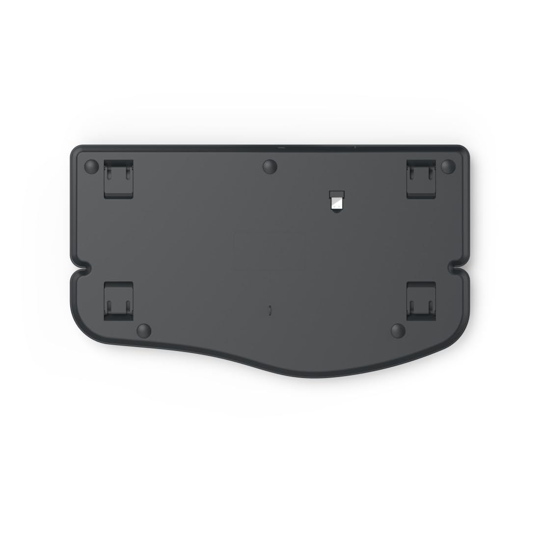 Hama ergonomische Tastatur kabellos, Multi-Device 1x Funk, 2X Bluetooth | Keyboard schwarz, geschwungene Form, geteiltes Tastenfeld, anpassbarer Tippwinkel, Handballenauflage, QWERTZ DE