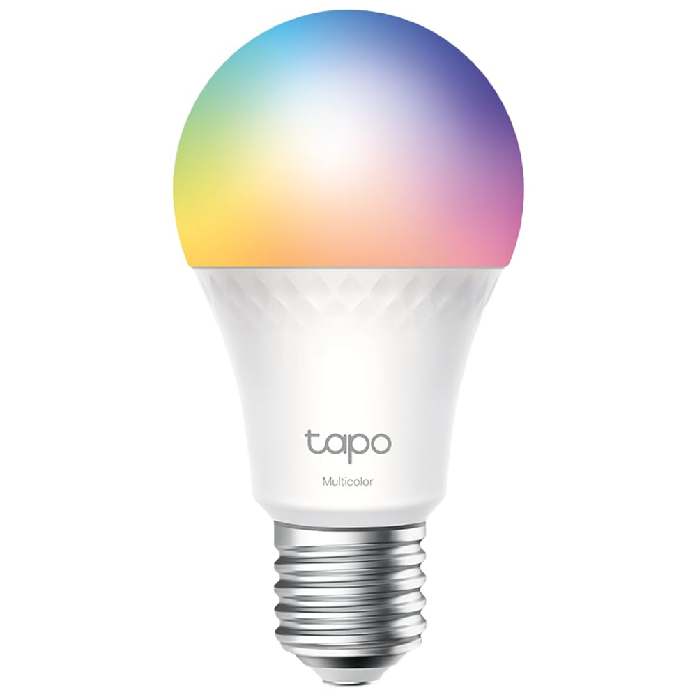 Tapo TP-Link L535E, Matter Wi-Fi LED Akıllı Ampul, Çok Renkli, E27,75W 806 Amazon Alexa ve Google Home ile Çalışır, Renk Değiştirilebilir, Hub Gerekmez