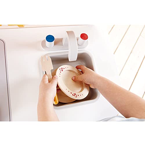 image for Hape Gourmet Kitchen Kid's Wooden Pretend Play Kitchen Set |Sink, Stov