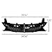 PIT66 Front Bumper Upper Grill Grilles Compatible with Honda Civic Sedan 4 Door 2009-2011 Grille Parrilla para Replaces 71121SNAA50 HO1210127