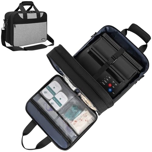WELIDAY Tattoo Carrying Case Tattoo Supplies Organizer Tattoo Kit Travel Bag for Tattoo Stencil Printer and Tatoo Equipment