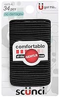 Algopix Similar Product 1 - Scunci NoDamage Small Elastics Black