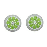  2 x leuchtende Controller Kappen für Nintendo Switch & Lite - leuchten im Dunkeln, besseres Handling & Grip (Grün)