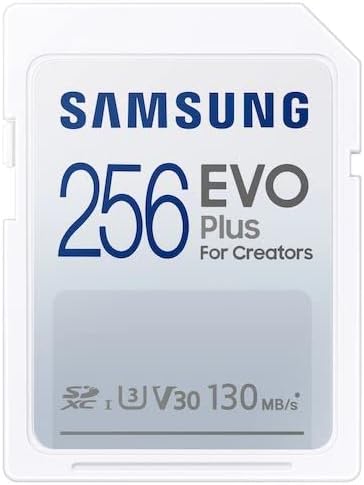 Samsung EVO Plus 256GB, SDXC, UHS-I, U3, Upto 130MB/s, FHD & 4K UHD, Memory Card(MB-SC256K)