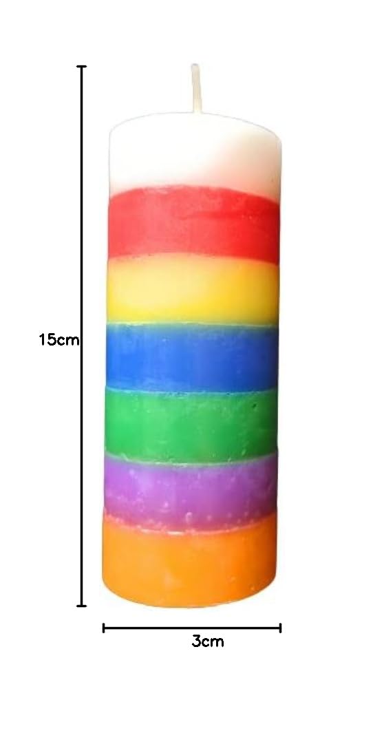 Velón Colores Vela Artesanal Abre Puertas Ritual Arcoiris Llaves Soluciona Problemas y Obstáculos