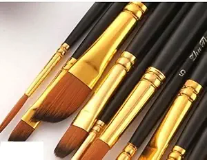 ECLET Art Brush Set for Artists, Painting Brushes Set of 12 Professional Round Pointed Tip Nylon Hair Artist Acrylic Paint Brush for Acrylic/Water Colour/Oil Painting Item 73