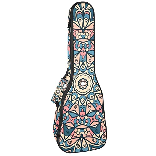 Sac ukulélé ténor étanche mandala Housse sac à dos rembourré
