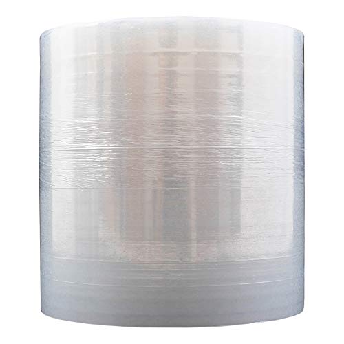 Brock Industrial Strength Stretch Wrap Film - 5 Inch X 333 Yard 13Cm X 305M – 80 Gauge – Clear – Includes 1 Handle - 12 Rolls/Case #TOP1