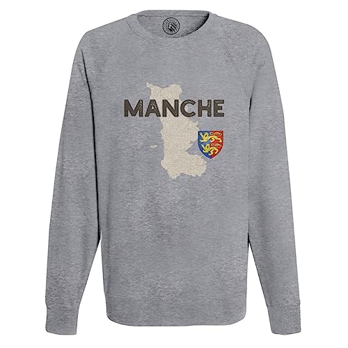 Sweat Homme Normandie avec carte ancienne un vêtement vintage unique