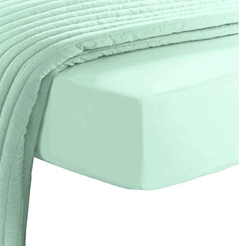 Pizuna 1000-Thread-Count Cotton Super King Fitted Sheet, 1pc White Sheets, 100% Long Staple Cotton Thick Bed Sheet (100% Cotton 40cm Deep White Fitted Sheets)