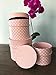 UNIKPACKAGING Premium Quality Round Flower Box, Gift Boxes for Luxury Flower and Gift Arrangements, Set of 3 pcs with Lids Size (S/M/L), Pink White Dots