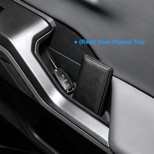 Coleya (4Pack) 2026 RAV4 Door Pocket Tray for Toyota RAV4 (LE/SE/XLE Premium/Woodland/XSE/Limited), Durable Door Slot Pocket Insert 2026 RAV4 Accessories by Coleya - Used condition - Image 7
