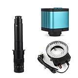 Lab Microscope Accessories 4K 48MP HD 1080P HDMI USB Digital Video Microscope Camera 100X 300X C-Mount Lens(300X)