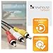 Newhouse Hardware 6ft 3-RCA Male-to-Male Cable RCA6-01, Male-to-Male Extension Cord AV Cable is Compatible with HDTV, DVD, VHS, VCR, Video Converter, Amplifier, Gaming Console, and Set-Top Box