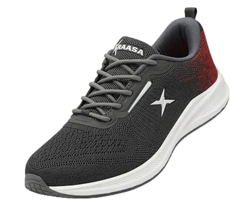Image of Kraasa Men's Running Shoes | Breathable Mesh Upper | Lightweight Phylon Sole | Cushioned EVA Insole | Comfortable Sports & Casual Sneakers for Gym, Walking & Daily Use