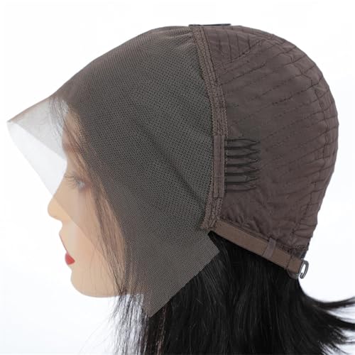 Perruque bob corta ondulée lace front 13x4 pour cacher la perte de cheveux - 5