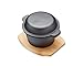 Produktbild Kitchen Craft Knoblauchtopf Master Class Artesa, Holz, Schwarz/Beige, 28 x 18 x 18 cm