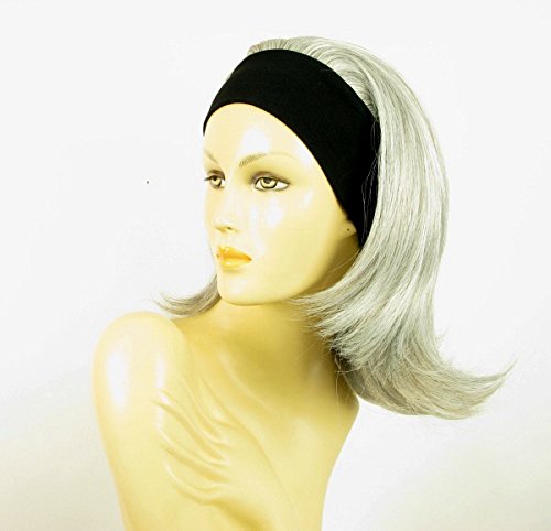 Amazon.com : WIG UNIVERS Headband Wig Woman Mid-long Gray Smooth Ref 51 ...