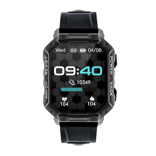 Montre connectée sport Watchmark ultra noire pour vos séances de fitness