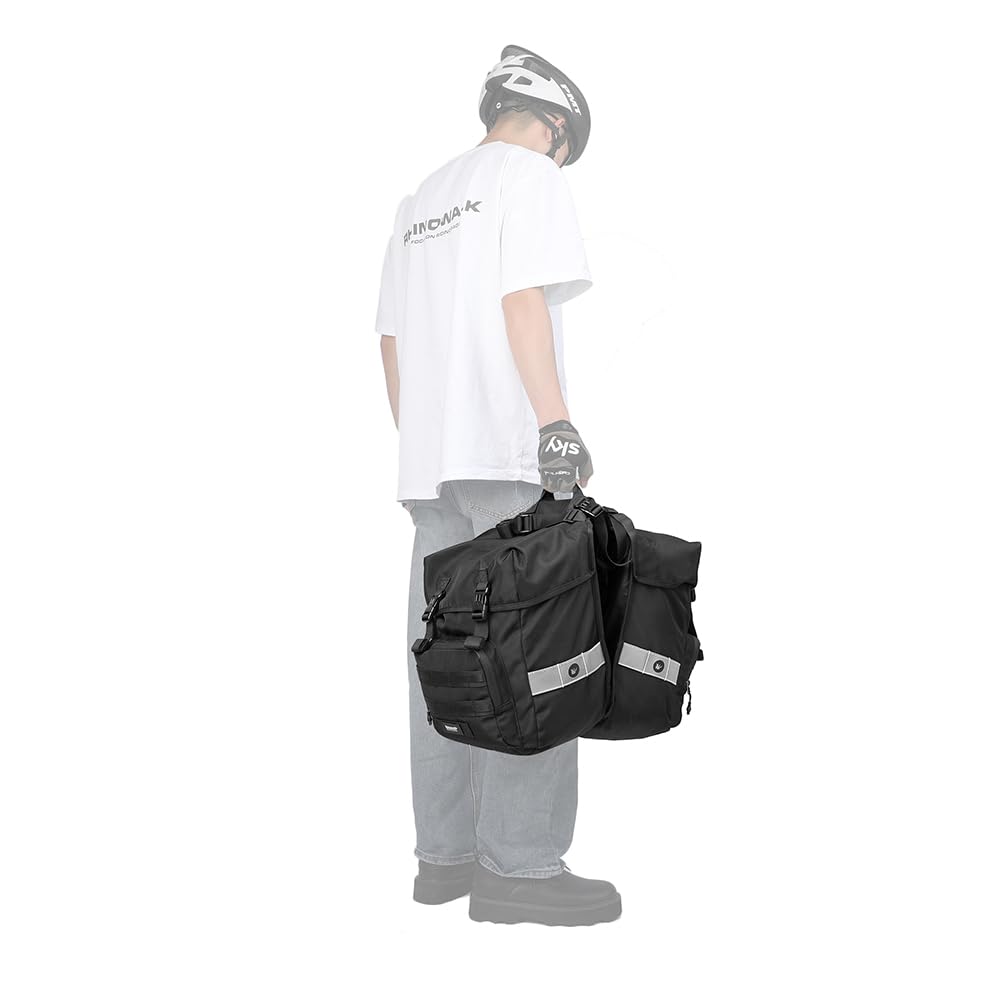 Amazon.co.jp: Rhinowalk自転車パニアバッグ 40L ダブルパニアバッグ