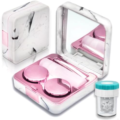 Vastsoon Contact Lens Case with Cleaner Washer, Portable Cute Eye...