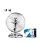 EDM Ventilatore da Tavolo in Metallo 3 velocità 60W 40cm 33972